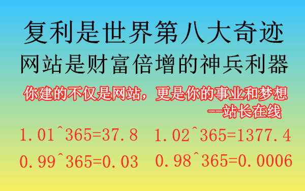 杨泽业：复利是世界第八大奇迹，网站是财富倍增的神兵利器